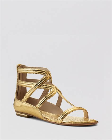 michael kors gladiator sandals gold